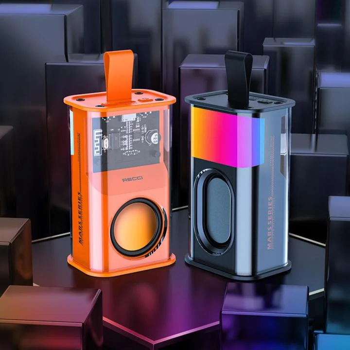 RECCI RSK-W30 Mars Series Wireless Speaker with RGB Light - Black Color