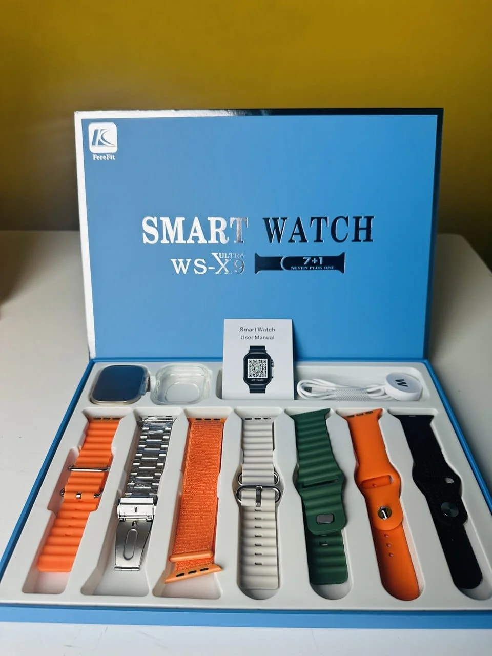 Keqiwear WS-X9 ultra Smartwatch(ROSE Gold Color)
