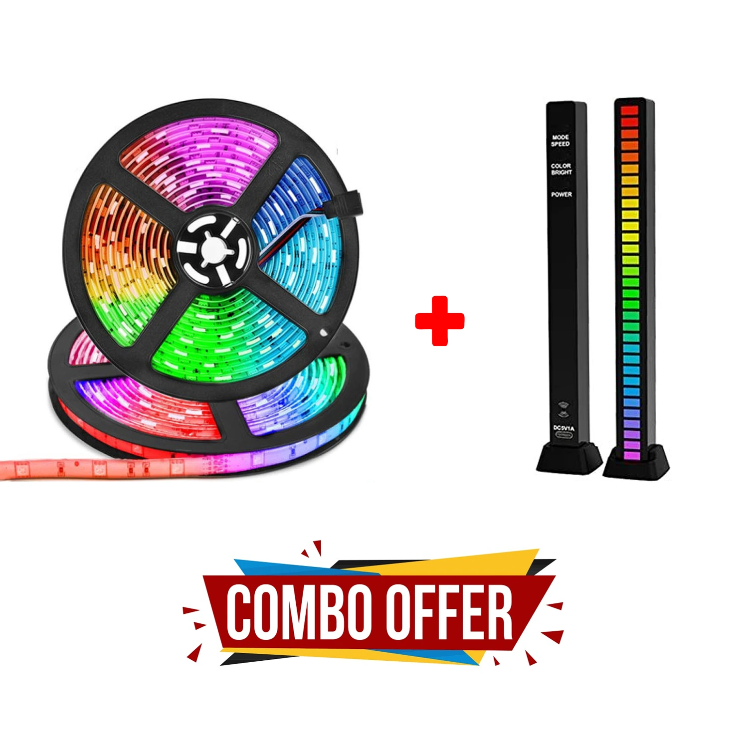 RGB Lighting Combo ! GearUP SL50W Waterproof RGB Strip Light+D8-32 Rhythm Light