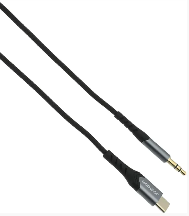 Joyroom SY-A03 Type-C to3.5mm port audio cable 2M ? Black Color