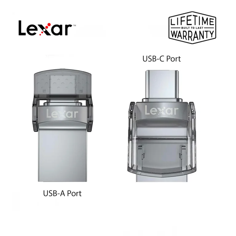 Lexar JumpDrive D35c Dual Port USB 3.0 &amp; Type-C Pen Drive ? 128GB