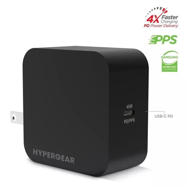 HyperGear SpeedBoost 45W USB-C PD Wall Charger