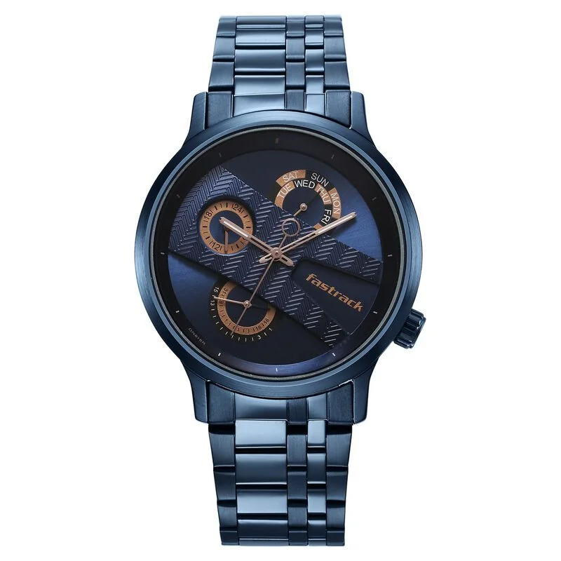  Fastrack Exuberant Quartz Multifunction Men's Watch - NS3301QM02