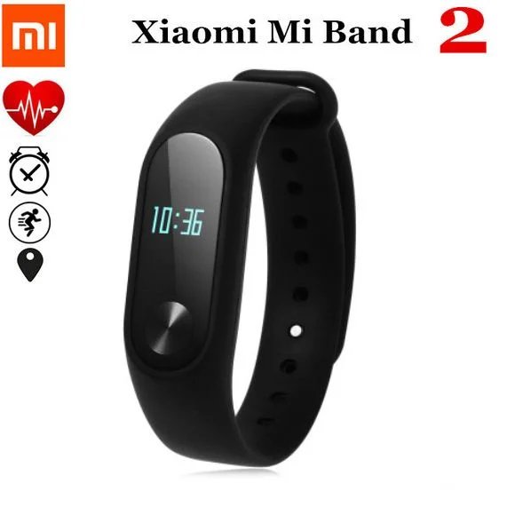 Original Xiaomi Mi Band 2 Smart Wristband with Heart Rate Monitor 