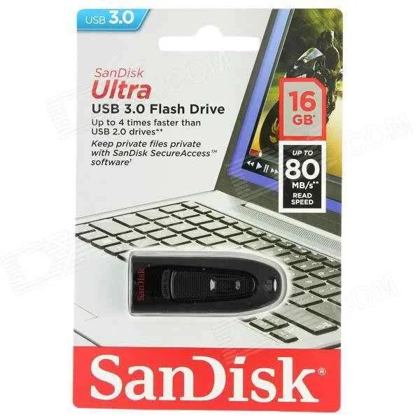 Sandisk Ultra USB 3.0 Flash Drive- 16 GB