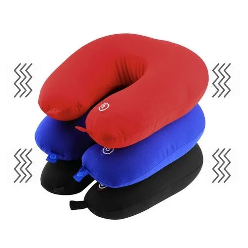 Vibrating Massaging Travel Neck Pillow