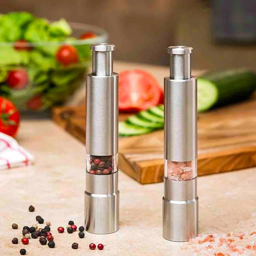 Rock Salt &amp; Pepper Grinder (Stainless Steel) 