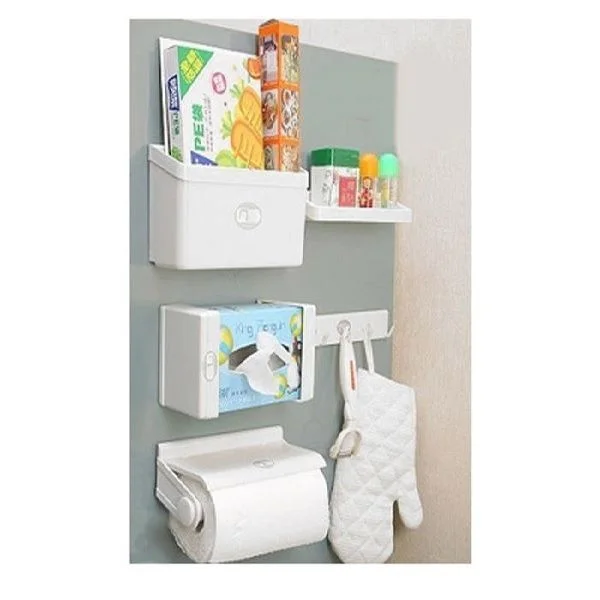 5 In 1 Magnetic Magpie Combination Storage Rack Set For Refrigerator, Multi-functional Fridge Magnet