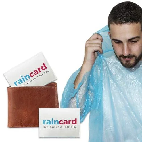 Portable Wallet Card Size Waterproof Rain Card