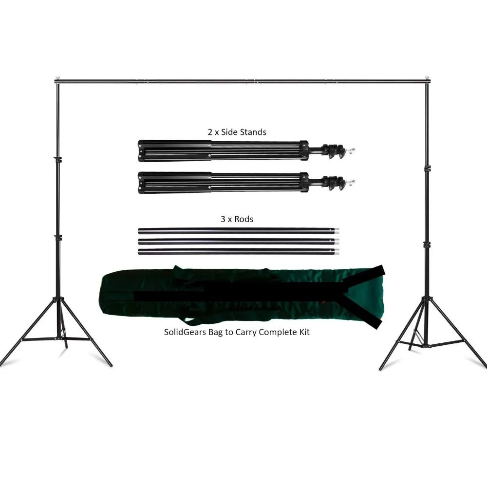 Studio Green Screen Backdrop Stand kit with Carry Bag