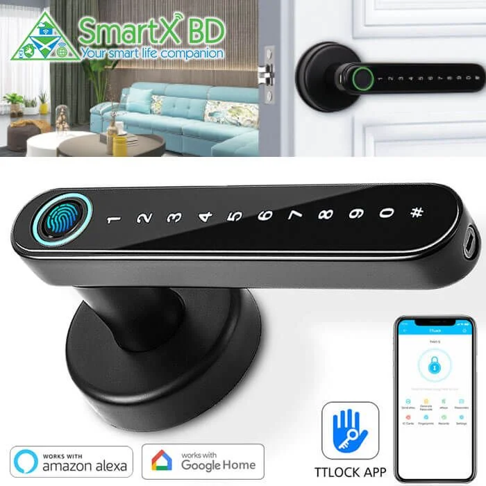 Original SmartX Fingerprint Door Lock With 5 Unlock Options (SX-S10TT)