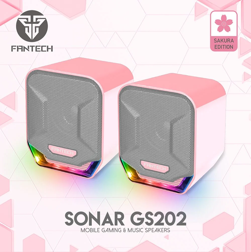 Fantech Sonar GS202 USB &amp; 3.5mm Gaming Speaker - Sakura Edition