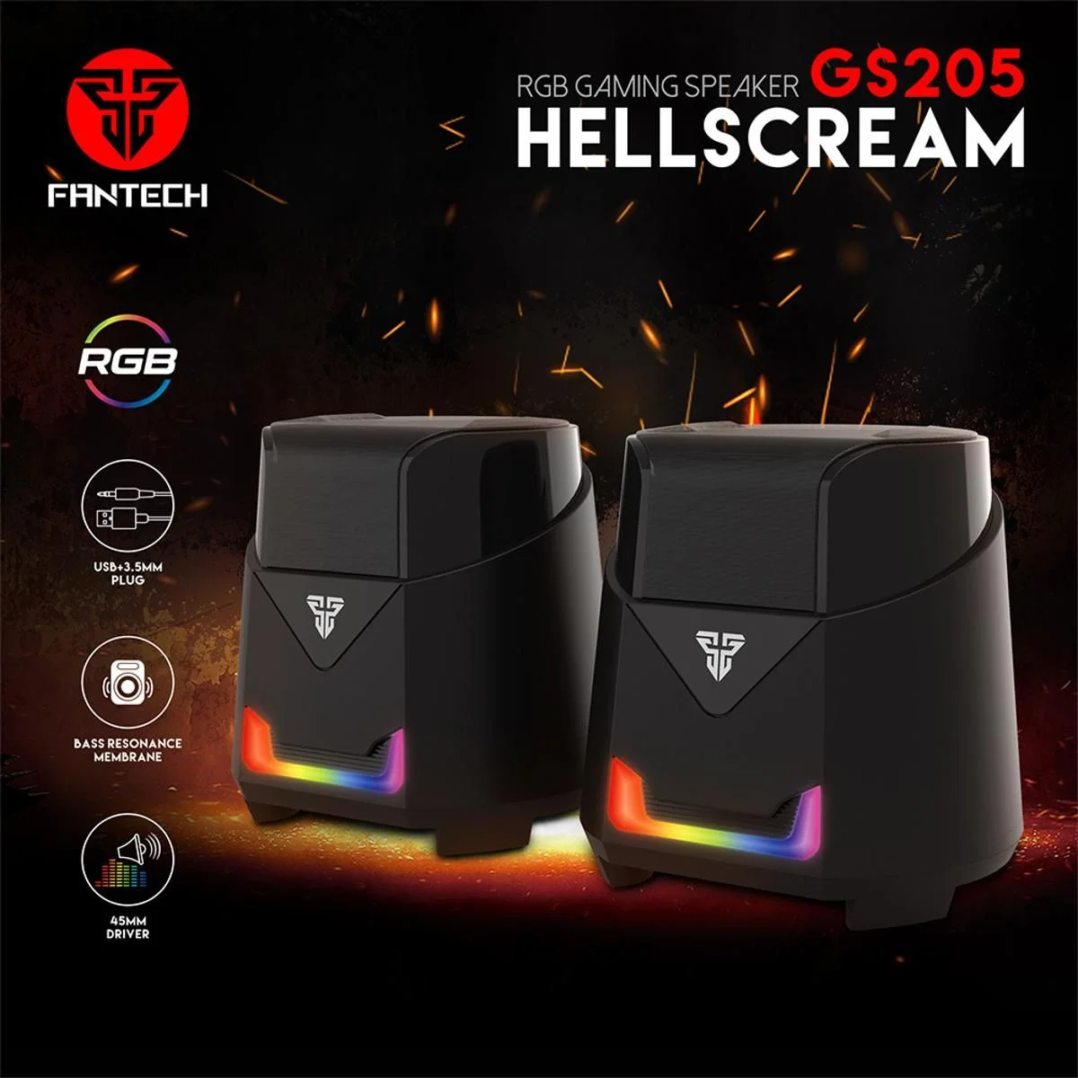 Fantech Hellscream GS205 RGB Mobile Gaming &amp; Music Speaker
