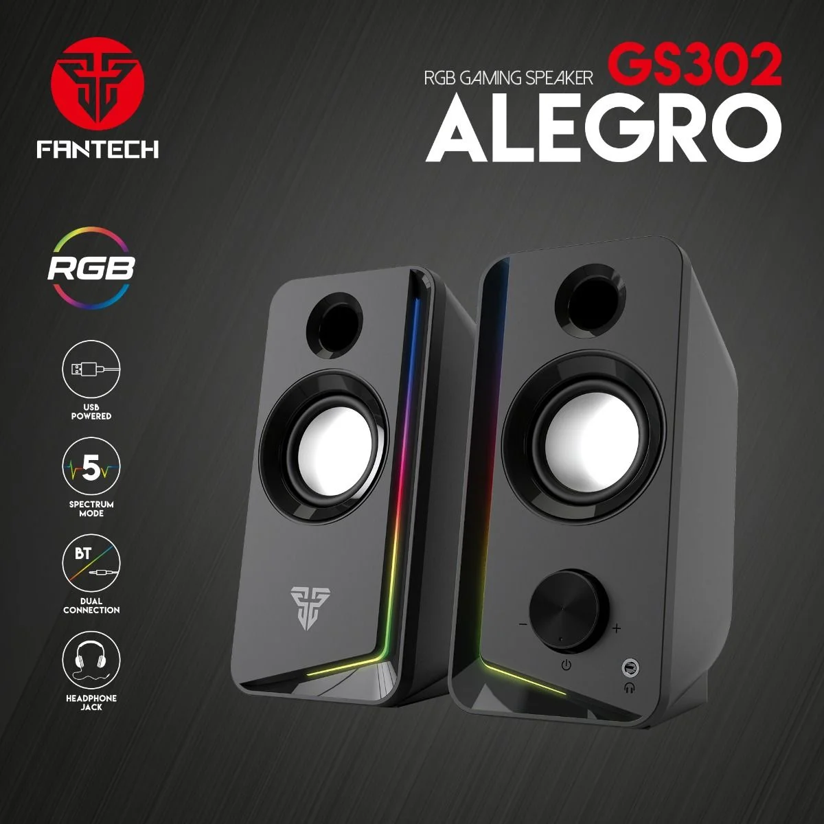 Fantech Alegro GS302 RGB Bluetooth Gaming Speaker