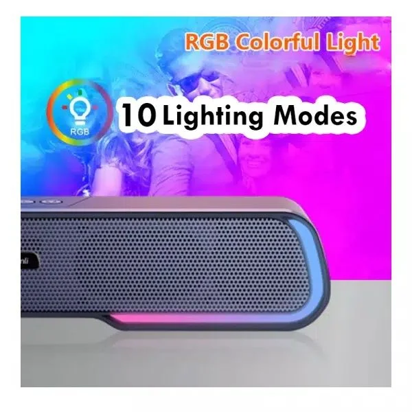 Kisonli LED-913 Bluetooth RGB Gaming Soundbar Speaker
