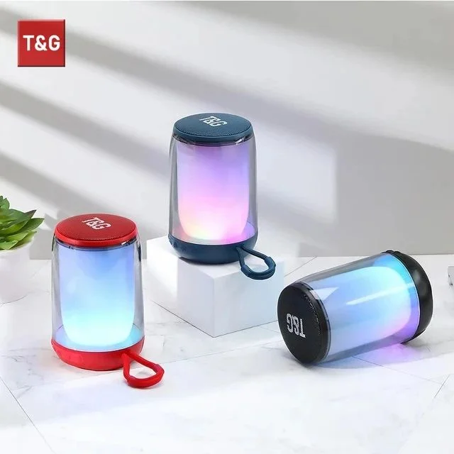 T&G TG-346 Bluetooth Speaker 1200MAH Cool Colorful LED Stereo Soundbox