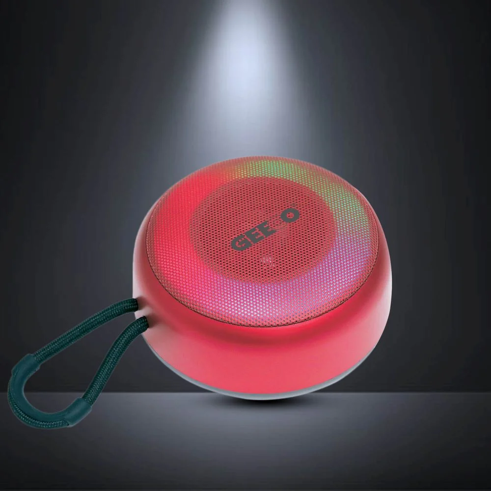Geeoo SP70 Portable Bluetooth Speaker With RGB Lighting-Green Color