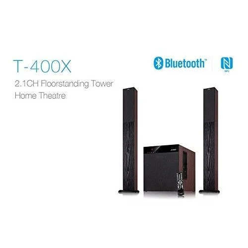 F&amp;D T-400X Full Wooden 2.1 Tower Bluetooth Speaker