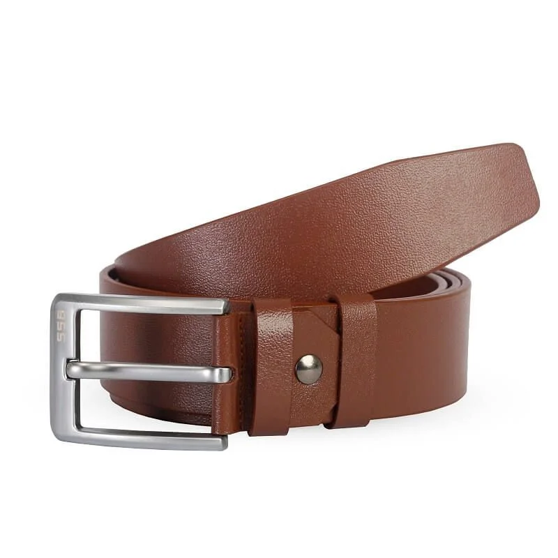 SSB LEATHER BELT FOR MEN SB-B56 BROWN