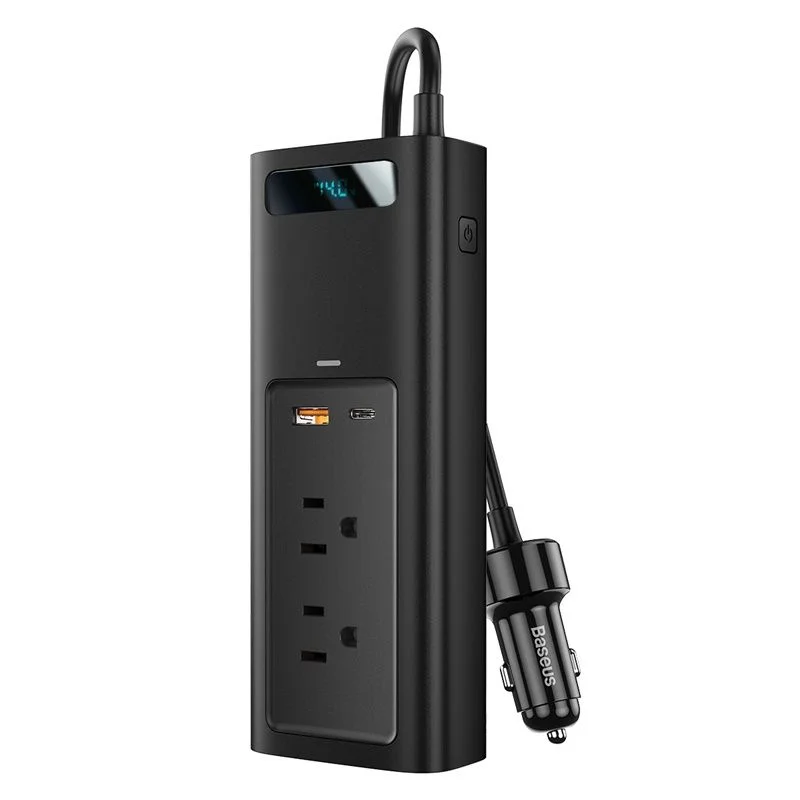 Baseus CRNBQ-02 In-car Inverter 150W Power Strip