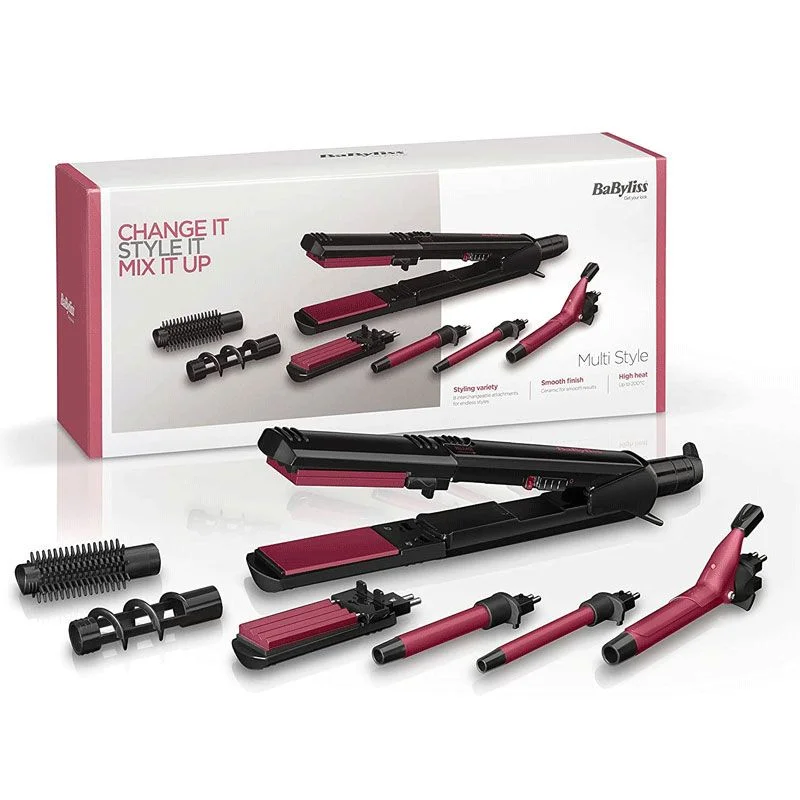 BaByliss BA-2800DU Ceramic 12 in 1 Multi Hair Straightener Curler &amp; Styler