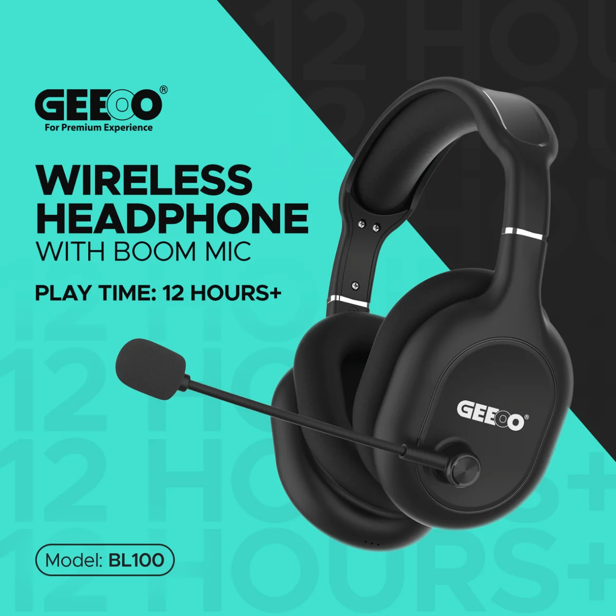 Geeoo BL-100 Over-Ear Bluetooth Headset