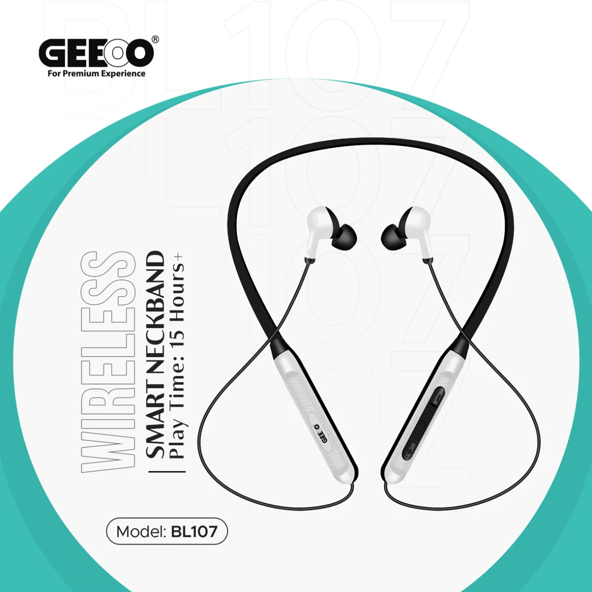 GEEOO BL-107 In-ear Smart Neckband