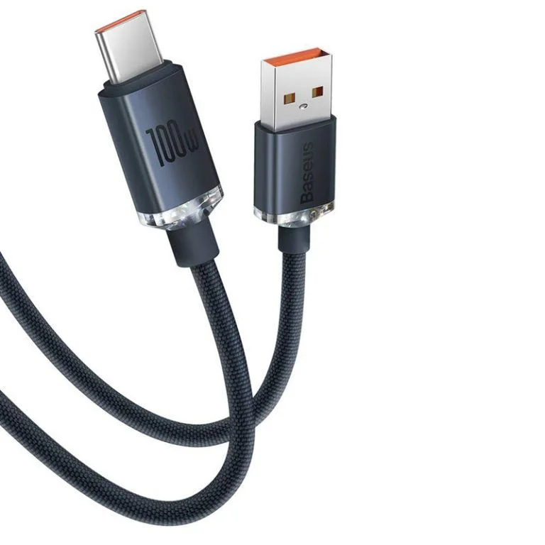 Baseus Fast Charging Data Cable USB to Type C 100W (Crystal Shine Series)