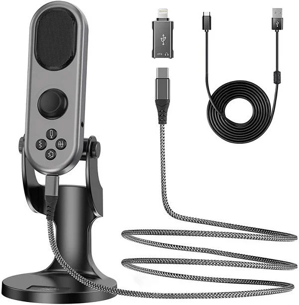 Jmary MC-PW7 Professional USB Microphone For Podcasting, Gaming, Streaming, Recordings With Noise Reduction