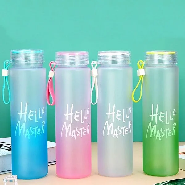 Transparent 500ml Portable Plastic Water Bottle