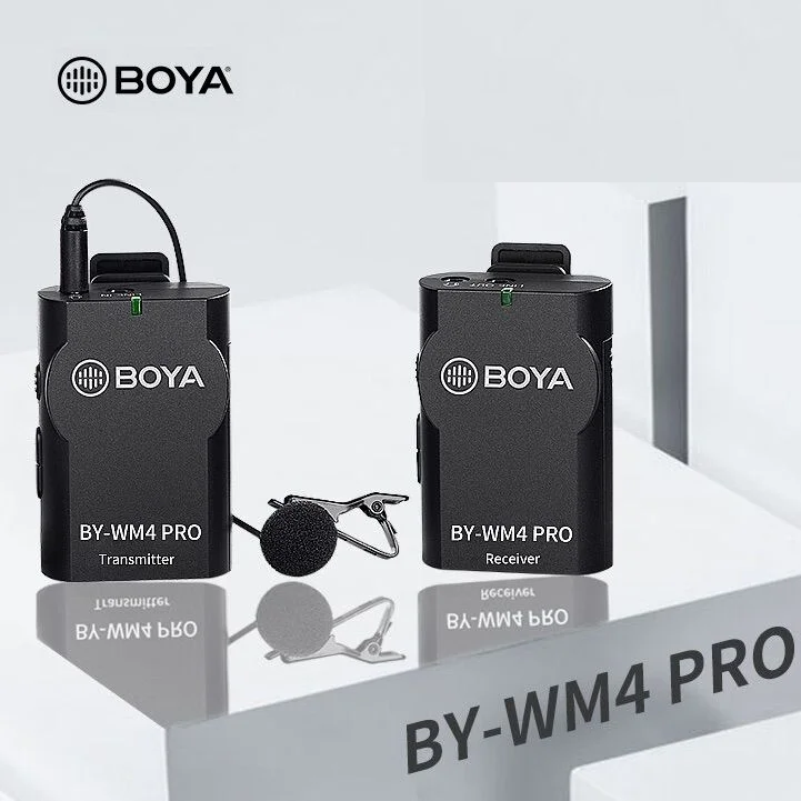 BOYA WM4 Pro Wireless Microphone for Smartphone, iPad, PC and DSLR