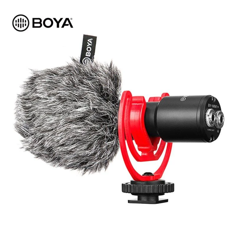 Boya MM1 Plus Super-Cardioid Shotgun Microphone for Vlogging, Live Streaming, Audio Recording