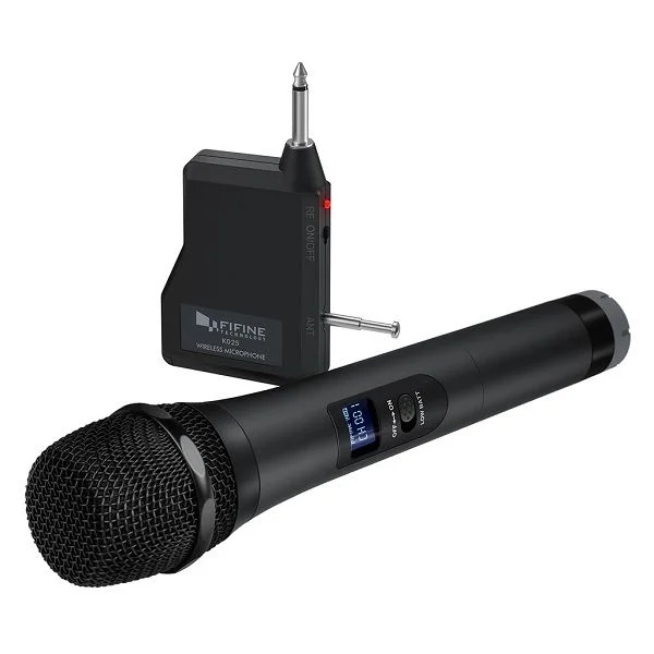 Fifine K025 Wireless Handheld Microphone Setup For Karaoke Music, Indore or Outdoor Events, Classroom, Wedding