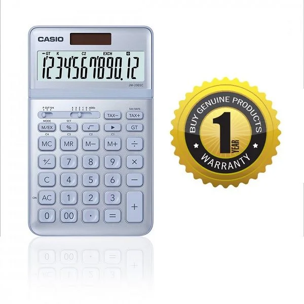 Casio JW-200SC-BU Premium &amp; Stylish Calculator