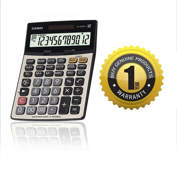 Casio DJ-220D Plus 300 Steps Check &amp; Correct Premium Desktop Calculator