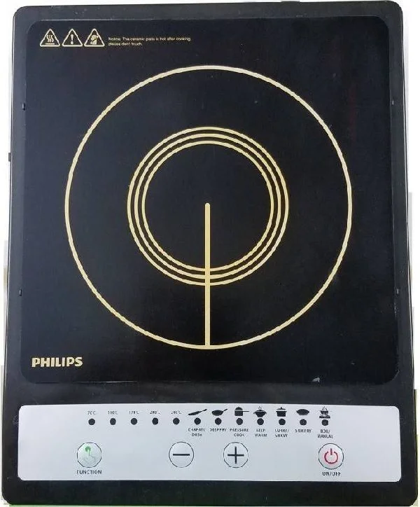 Original Philips HD4920 Induction Cooker With Save Energy (1500W, Black, Push Button)