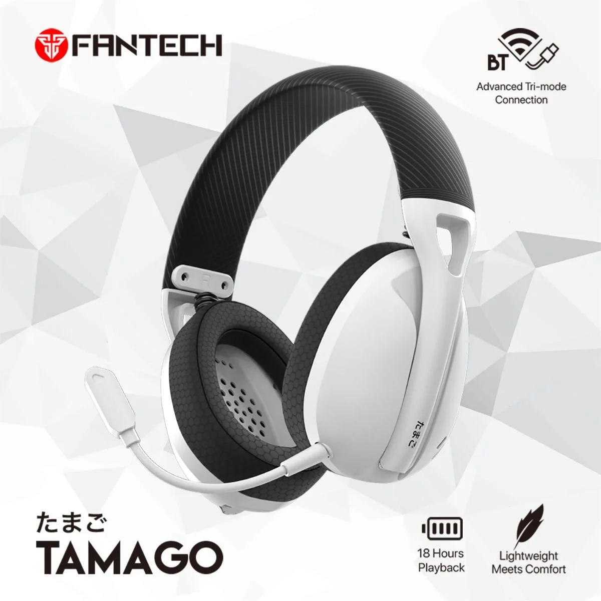Fantech Tamago WHG01 Bluetooth Headphone -  Space Edition