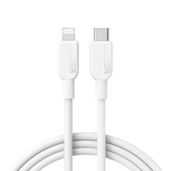 Anker 310 USB-C to Lightning Cable 6ft-White (A81A2021)