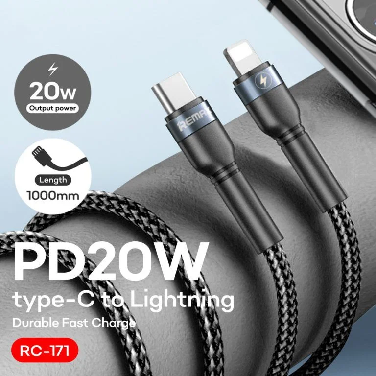 Remax RC-171 Type-C to iPhone Data Cable ? 1 Meter