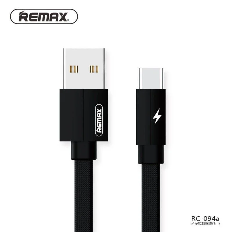 Remax RC-094A Kerolla Fabric USB Type-C Cable with 2.1A