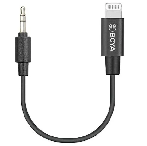 BOYA BY-K1 3.5mm TRS Male to Lightning Adapter Cable