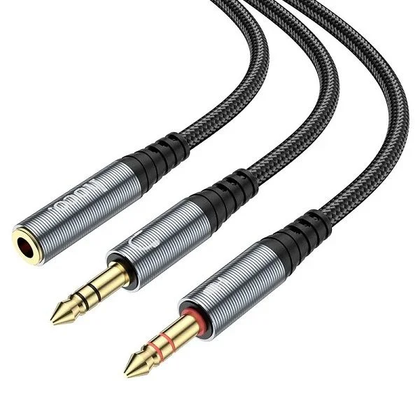HOCO UPA21 3.5mm Female To 2*Male Audio Cable Adapter