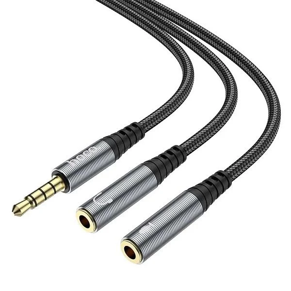 HOCO UPA21 3.5mm Male To 2*3.5mm Female Audio Cable Adapter
