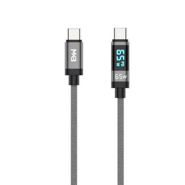 MKB C65D Type C To C 65W Braided Fast Charging Cable