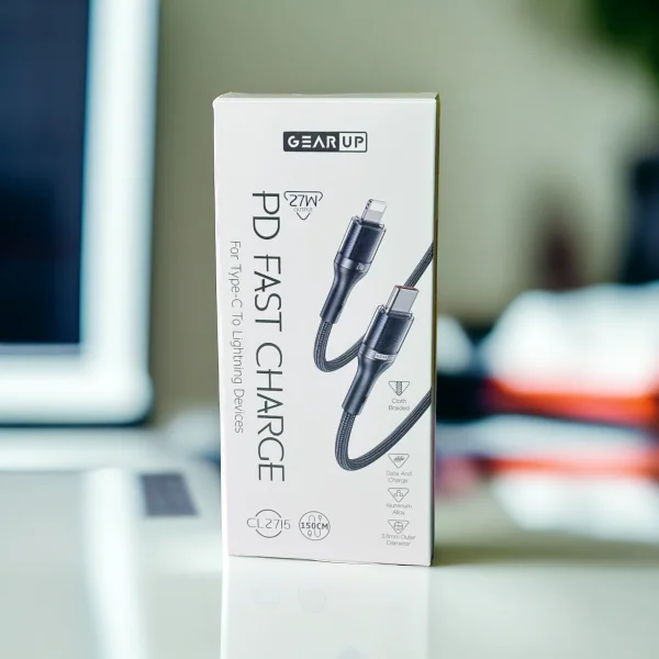 GearUP 27W CL2715 Type-C to Lightning Cable - 1.5M