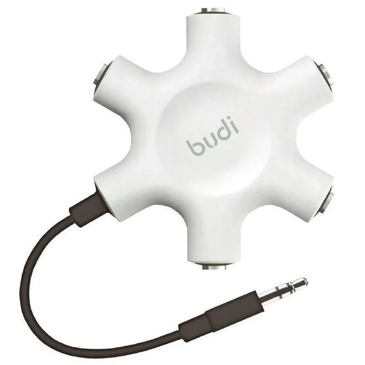 Audio Jack Splitter- Budi Rockstar with AUX Cable