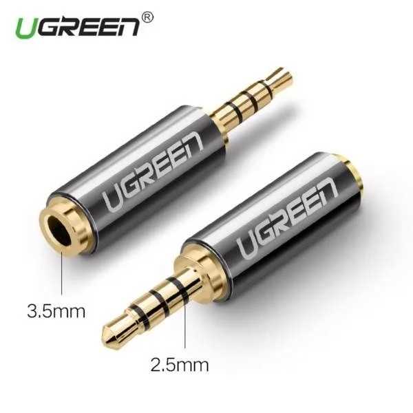 Ugreen 2.5mm Male to 3.5mm Female  Earphone Audio Headphone Connector Converter