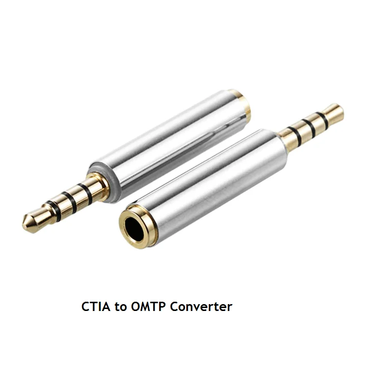 Robotsky Universial 3.5mm CTIA to OMTP Converter Male to Female Audio Adapter