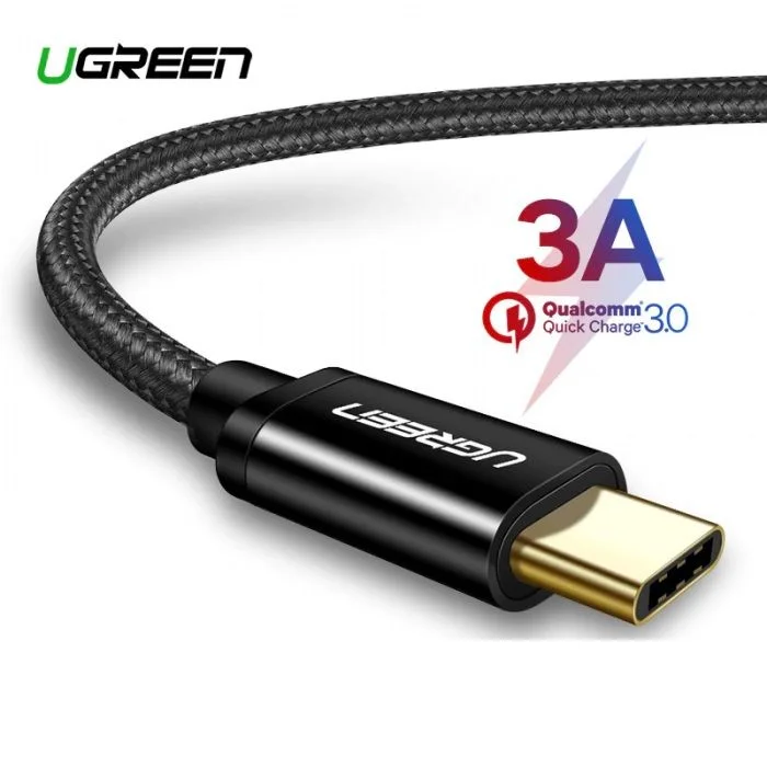 Ugreen 3A Nylon USB Type C Cable Fast Charging Data Cable (60126)