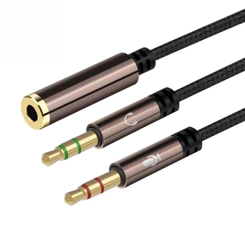 3.5mm Audio Splitter Cable Converter for PC